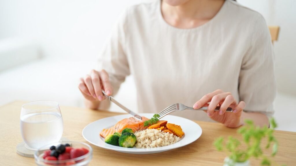 rotina saudável de alimentação